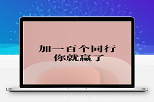 做项目赚钱,加一百个同行 你就赢了