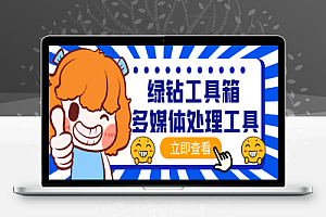 外面卖288的绿钻工具箱软件,素材下载、视频转码、分割、合成以及视频违禁词处理消声等