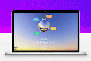 2025一款简约个人主页源码 背景图自己换