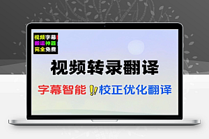 一键视频转录翻译并添加字幕