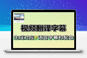 视频翻译配音加字幕