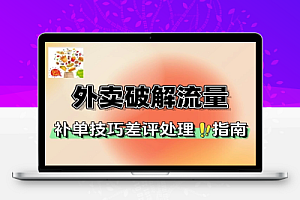 外卖进店率分析下单率优化推广工具破解流量瓶颈