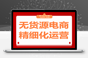 无货源电商精细化运营:从选品到爆款,实现轻资产高回报(40+节系统课)