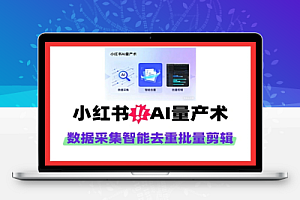 小红书AI量产术数据采集智能去重批量剪辑
