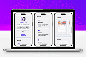 简约漂亮的APP下载页源码